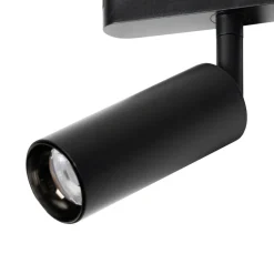 Lindby LED-spot 48 V Lumaro, sort, Ø 4 cm, aluminium, dæmpbar