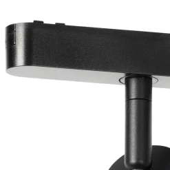 Lindby LED-spot 48 V Lumaro, sort, Ø 4 cm, aluminium, dæmpbar