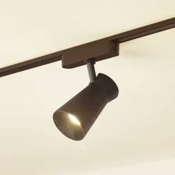 Lindby LED-spot 48 V Lumaro, sort, Ø 7 cm, dæmpbar