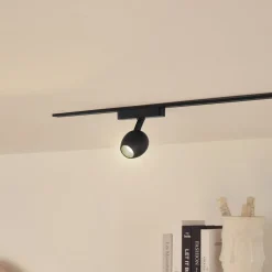 Lindby LED-spot 48 V Lumaro, sort, Ø 6,2 cm, dæmpbar