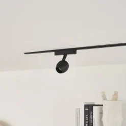 Lindby LED-spot 48 V Lumaro, sort, Ø 6,2 cm, dæmpbar