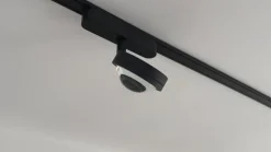 Lindby LED-spot 48 V Lumaro, sort, Ø 7,3 cm, aluminium, dæmpbar