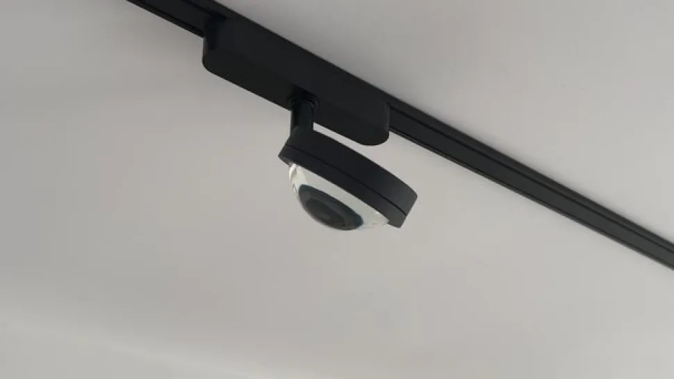 Lindby LED-spot 48 V Lumaro, sort, Ø 7,3 cm, aluminium, dæmpbar