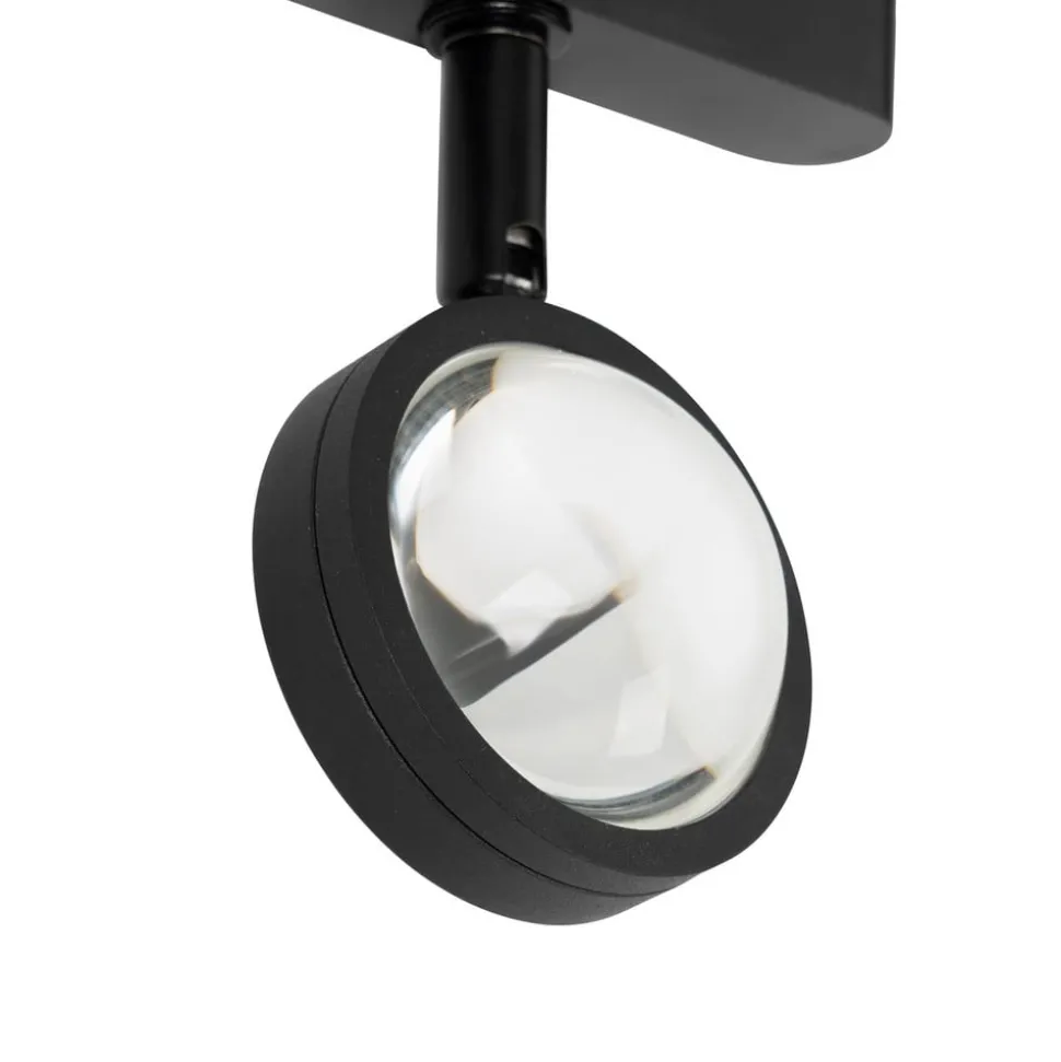 Lindby LED-spot 48 V Lumaro, sort, Ø 7,3 cm, aluminium, dæmpbar