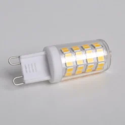 Lindby LED-stiftsokkelpære, G9, 3 W, klar, 3.000 K, 330 lm