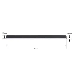 Lindby LED-strip 48 V Lumaro,sort,20W,plast,dæmpbar