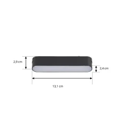 Lindby LED-strip 48 V Lumaro, sort,5W,plast,dæmpbar