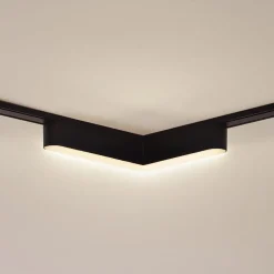 Lindby LED-strip 48V Lumaro, sort, L-formet, dæmpbar