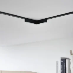 Lindby LED-strip 48V Lumaro, sort, L-formet, dæmpbar