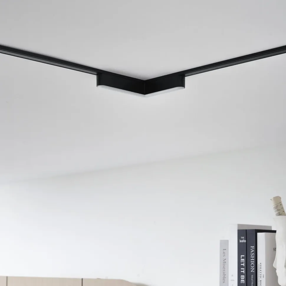 Lindby LED-strip 48V Lumaro, sort, L-formet, dæmpbar