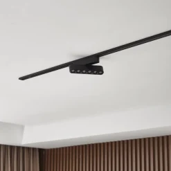 Lindby LED-strip 48V Lumaro,sort,6punkter,drejelig,dæmpbar
