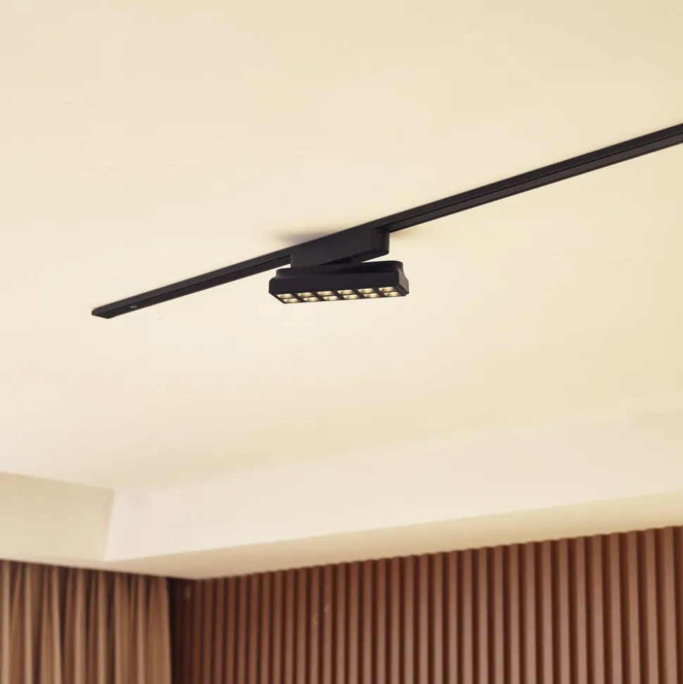 Lindby LED-strip 48 V Lumaro, sort, 12 punkter, dæmpbar