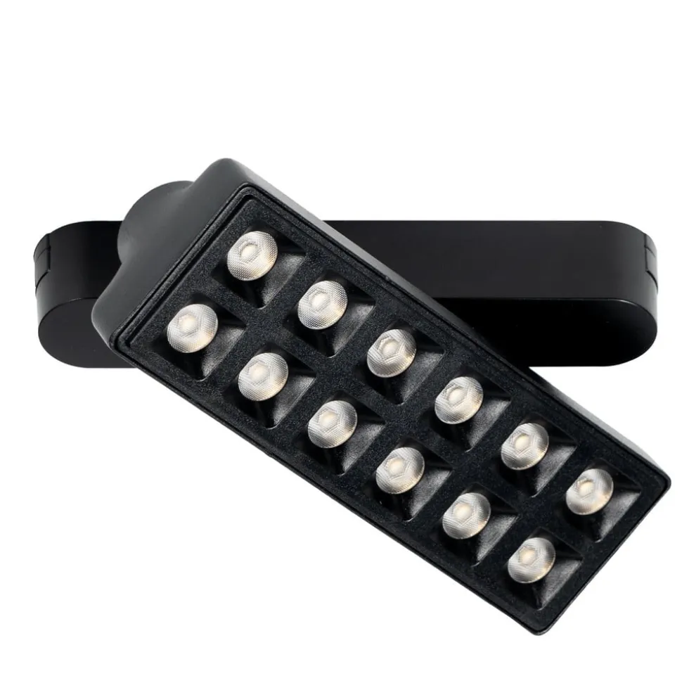 Lindby LED-strip 48 V Lumaro, sort, 12 punkter, dæmpbar
