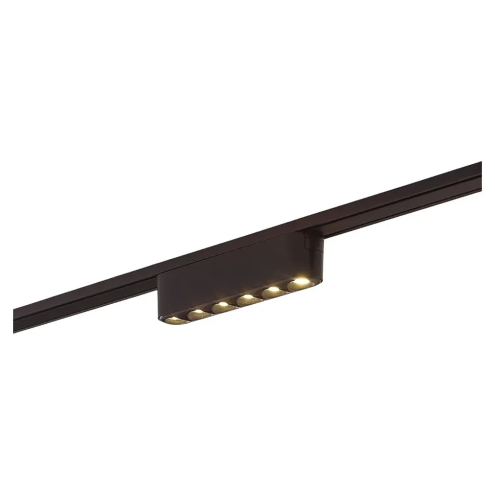 Lindby LED-strip 48V Lumaro, sort,6 punkter,2,4cm,dæmpbar
