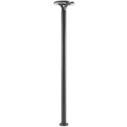 Lindby LED-udendørslampe Keily, cirkel, antracit, metal