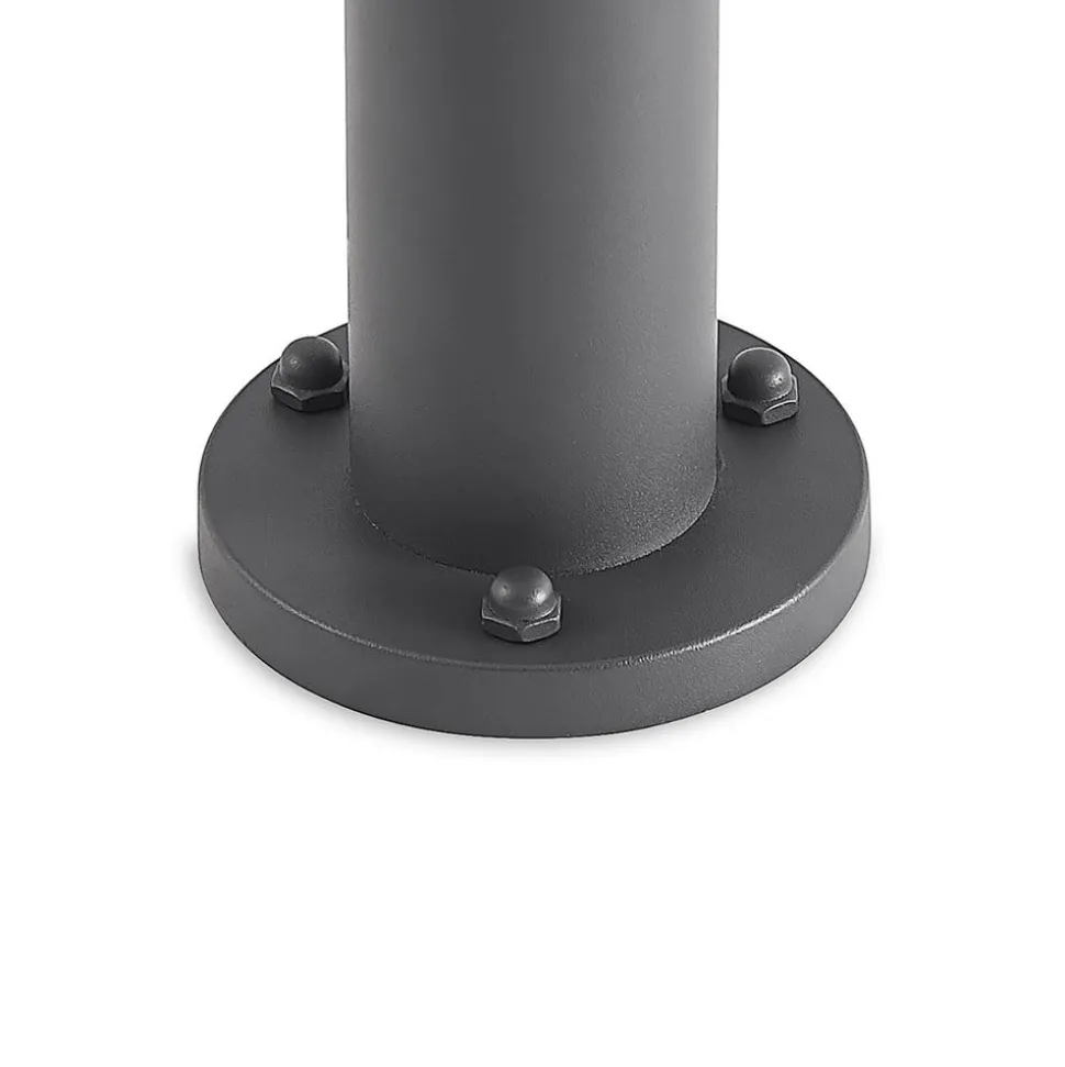Lindby LED-udendørslampe Keily, cirkel, antracit, metal