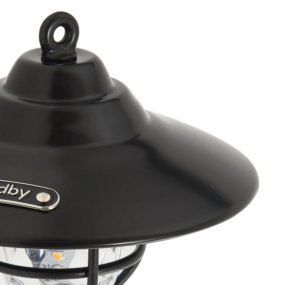 Lindby LED-udendørslampe Ketil, sort, jordspyd, batteri