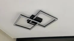 Lindby LED udendørs loftlampe Finian, 48 cm x 48 cm, CCT dæmpbar