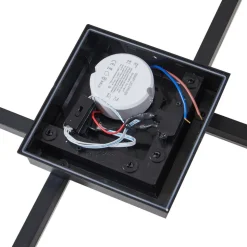 Lindby LED udendørs loftlampe Finian, 48 cm x 48 cm, CCT dæmpbar