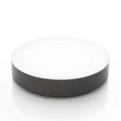 Lindby LED udendørs loftlampe Lahja, antracit, sensor, IP65