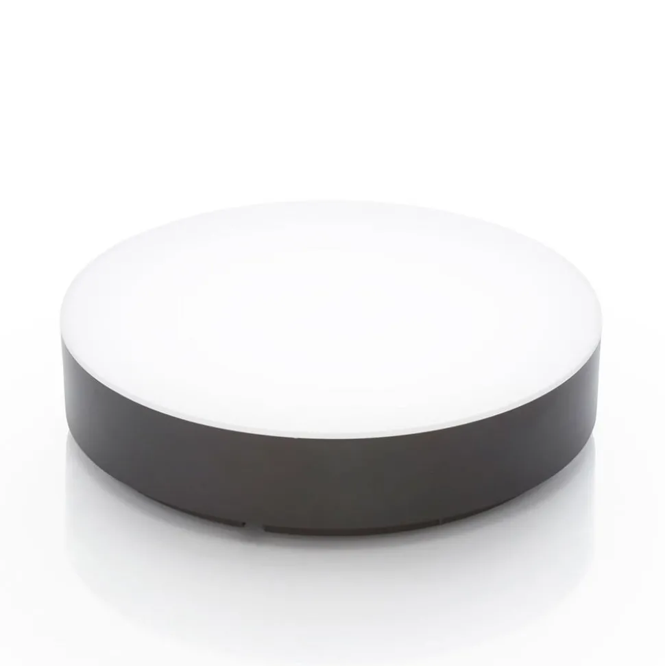 Lindby LED udendørs loftlampe Lahja, antracit, sensor, IP65