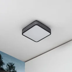 Lindby LED udendørs loftlampe Lurinda, 26 cm sort, IP44