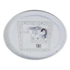 Lindby LED udendørs loftslampe Astera, hvid, 3.000 K, Ø 33 cm