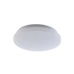Lindby LED udendørs loftslampe Kirkola, 4000 K, Ø 26 cm, hvid