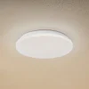 Lindby LED udendørs loftslampe Kirkola, 4000 K, Ø 34 cm, hvid