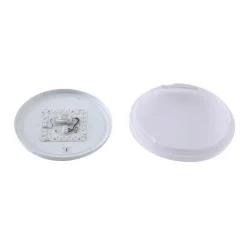 Lindby LED udendørs loftslampe Kirkola, 4000 K, Ø 34 cm, hvid