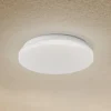 Lindby LED udendørs loftslampe Kirkola, 3000 K, Ø 26 cm, hvid