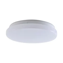 Lindby LED udendørs loftslampe Kirkola, 3000 K, Ø 26 cm, hvid