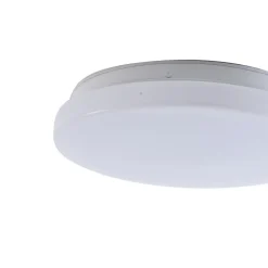 Lindby LED udendørs loftslampe Kirkola, 3000 K, Ø 26 cm, hvid
