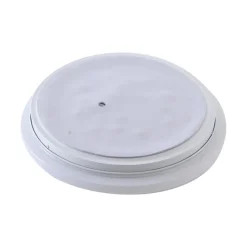 Lindby LED udendørs loftslampe Kirkola, 3000 K, Ø 34 cm, hvid