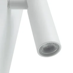 Lindby LED-væglampe Agit, hvid, metal, touchdæmper