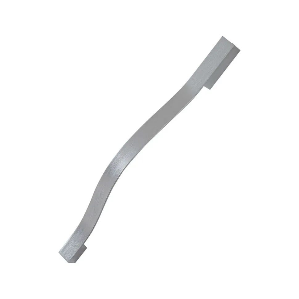 Lindby LED-væglampe Alvon, sølv, højde 50 cm, metal