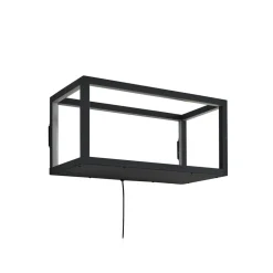 Lindby LED-væglampe Birta, stik, hylde, 51 cm, USB
