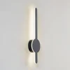 Lindby LED-væglampe Borian, sort, aluminium, 40 cm