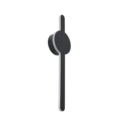 Lindby LED-væglampe Borian, sort, aluminium, 40 cm