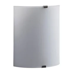 Lindby LED-væglampe Helmi, højde 21 cm, glas, halvcirkelformet