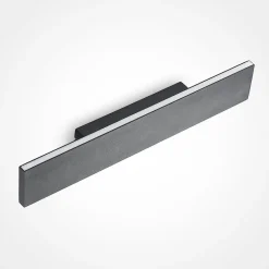 Lindby LED-væglampe Ignazia, 47 cm, sort, metal, op/ned