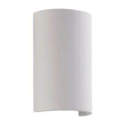 Lindby LED-væglampe Jenke, højde 16 cm, hvid, gips