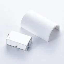 Lindby LED-væglampe Jenke, højde 16 cm, hvid, gips