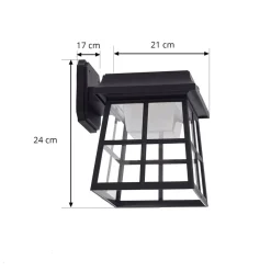 Lindby LED-væglampe Latarka, højde 24 cm, sensor