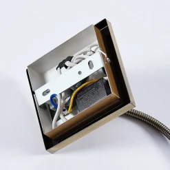 Lindby LED-væglampe Mayar, messing, metal, læselampe, 11cm