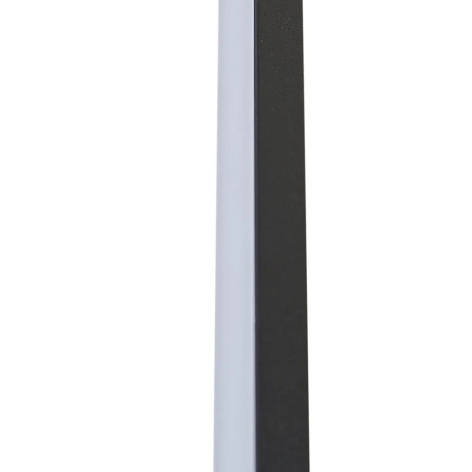 Lindby LED-væglampe Natsumi, sort, aluminium, 90 cm