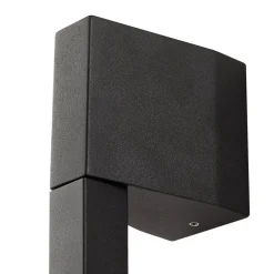 Lindby LED-væglampe Neano, 120 cm, sort, metal, IP54