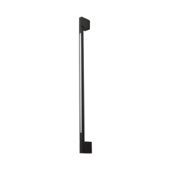 Lindby LED-væglampe Neano, 90 cm, sort, metal, IP54