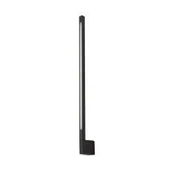 Lindby LED-væglampe Neano, 80 cm, sort, metal, IP54