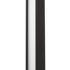 Lindby LED-væglampe Neano, 80 cm, sort, metal, IP54